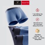Combo 3 Sịp đùi nam Vardino nhập khẩu 100% vải Modal gỗ sồi kháng khuẩn, quần lót nam dáng Trunk thoáng khí cao cấp QS