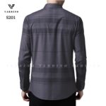 Áo sơ mi kẻ nam chính hãng VARDINO tay ngắn / dài dáng ôm suông vừa không nhăn mát trung niên công sở mẫu mới s201