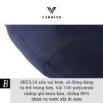 Áo khoác nam trung niên hàng hiệu Vardino bảo hành trọn đời cổ bẻ nhỏ màu xanh than ak53