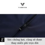 Áo khoác nam trung niên hàng hiệu Vardino bảo hành trọn đời cổ bẻ nhỏ màu xanh than ak53
