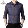 Áo sơ mi kẻ dài tay nam Vardino s304