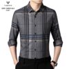 Áo sơ mi kẻ dài tay nam Vardino s307