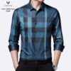 Áo sơ mi kẻ dài tay nam Vardino s309