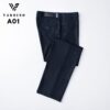 Quần âu nam màu đen ánh xanh nhập khẩu HongKong Vardino Boss  A01