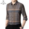 Áo sơ mi kẻ dài tay nam Vardino s305