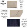 Áo khoác nam trung niên Vardino cổ bẻ màu vàng be AK60