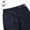 Quần âu nam màu đen ánh xanh nhập khẩu HongKong Vardino Boss  A01