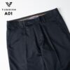 Quần âu nam màu đen ánh xanh nhập khẩu HongKong Vardino Boss  A01
