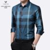 Áo sơ mi kẻ dài tay nam Vardino s309