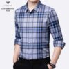 Áo sơ mi kẻ dài tay nam Vardino s312