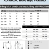 Áo khoác nam trung niên lót phao Vardino giấu cúc bảo hành trọn đời cổ bẻ màu xanh than ak72