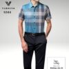 Sơ mi nam kẻ lụa Vardino ngắn tay S344
