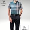 Sơ mi nam kẻ lụa Vardino ngắn tay S345