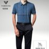 Sơ mi nam kẻ lụa Vardino ngắn tay S334