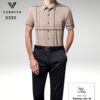 Sơ mi nam kẻ lụa Vardino ngắn tay S331