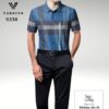 Sơ mi nam kẻ lụa Vardino ngắn tay S338