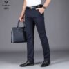 Quần kaki nam không ủi VARDINO màu xanh đen a05