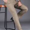 Quần kaki nam không ủi VARDINO màu nâu đất a04