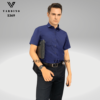 Áo sơ mi xanh than nam ngắn tay Vardino S369