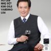 Áo gile nam trung niên VARDINO dệt kim màu xám L06